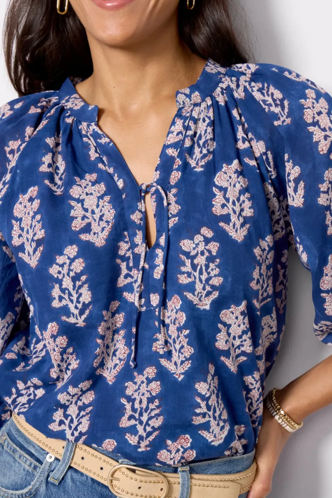 Tops & Tees<EMERSON FRY Heritage Top Pressedblueflowers