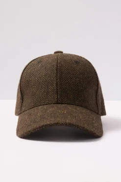 Hats<EVEREVE Herringbone Baseball Hat Java