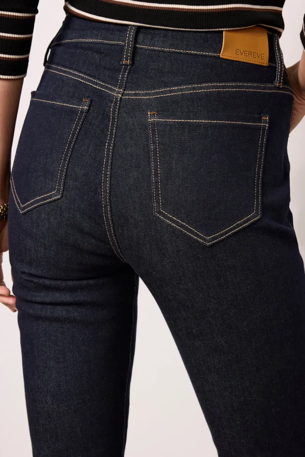 Jeans<EVEREVE High Rise Ever Flare Stayindigo