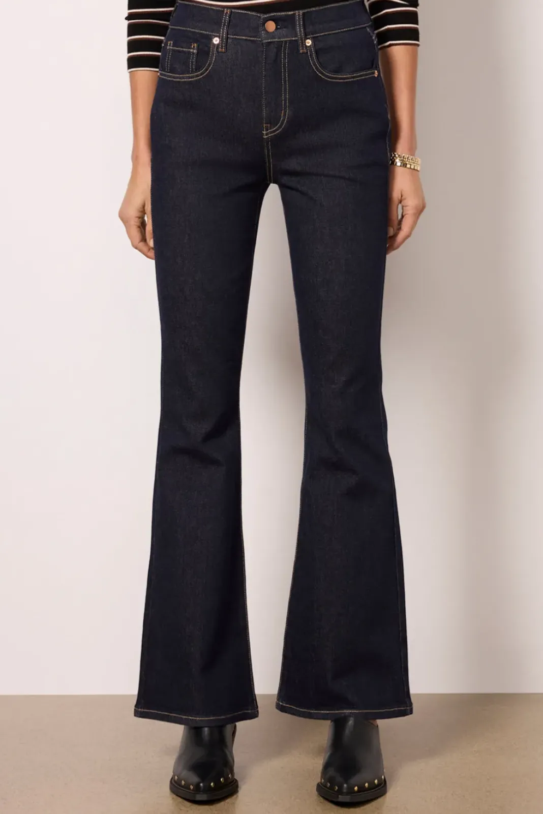 Jeans<EVEREVE High Rise Ever Flare Stayindigo