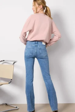 Jeans<PAIGE High Rise Laurel Canyon 32` Bebop