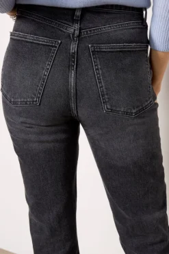 Jeans<AGOLDE High Rise Stove Pipe Metal