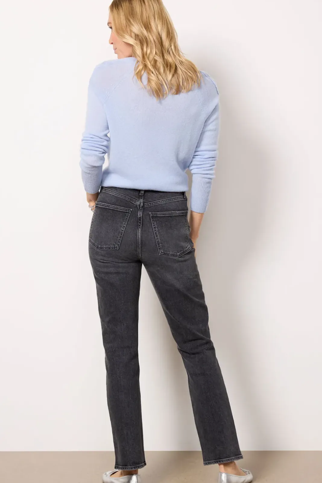 Jeans<AGOLDE High Rise Stove Pipe Metal