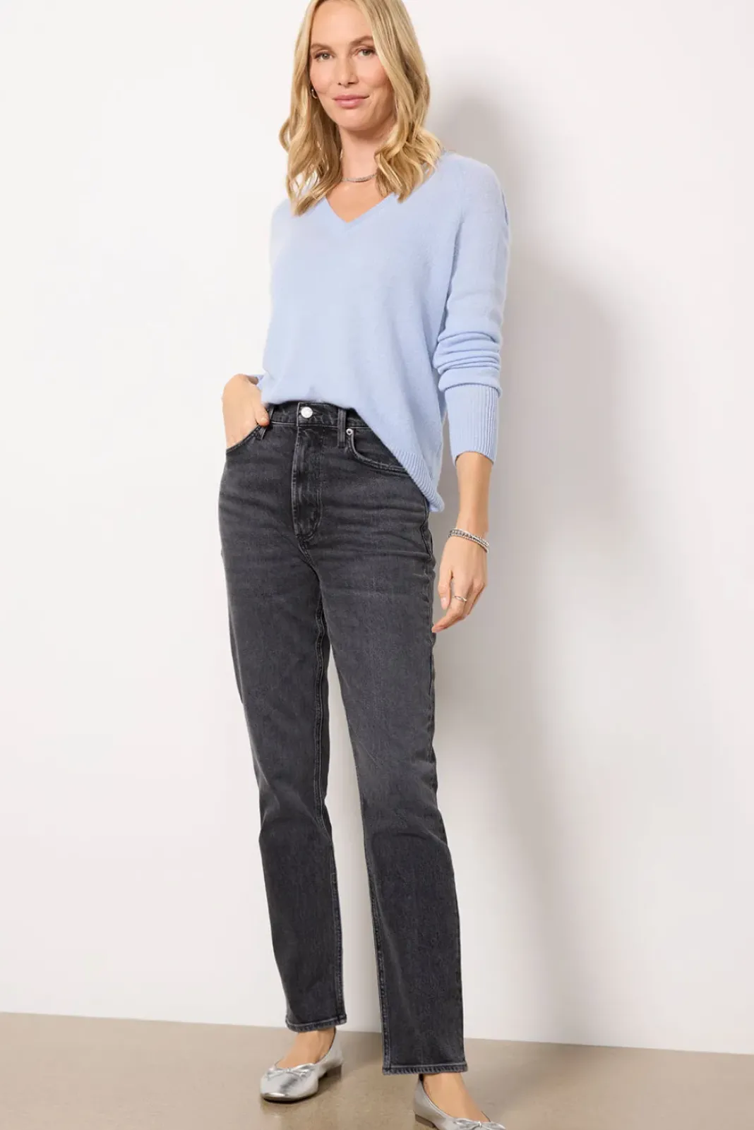 Jeans<AGOLDE High Rise Stove Pipe Metal