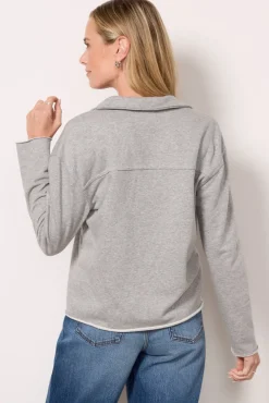 Sweatshirts<EVEREVE Hillary Collared Sweatshirt Greyheather
