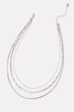 Jewelry<EVEREVE Hilton Necklace Stack Silver