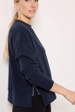 Sweatshirts<VARLEY Horton Side Zip Midlayer Darksapphire
