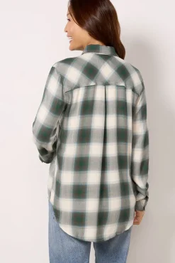 Tops & Tees<RAILS Hunter Shirt Ivoryoliveteal