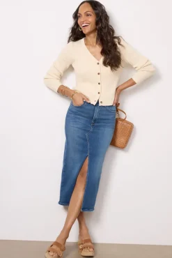 Sweaters<VELVET Hydie Cardigan Cream