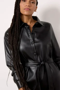 Dresses<EVEREVE Inez Vegan Dress Black