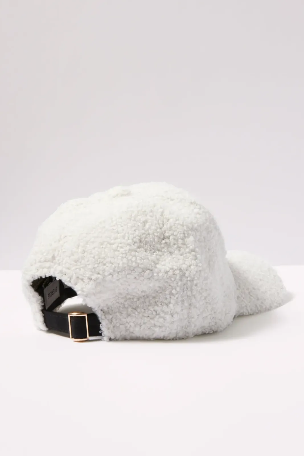 Hats<EVEREVE Initial Sherpa Baseball Hat Ivory