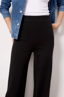 Pants & Leggings<RAG AND BONE Irina Ponte Wide Leg Pant Black