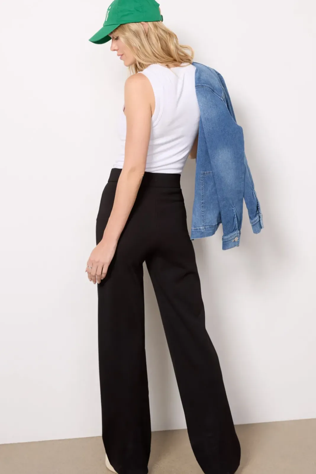 Pants & Leggings<RAG AND BONE Irina Ponte Wide Leg Pant Black