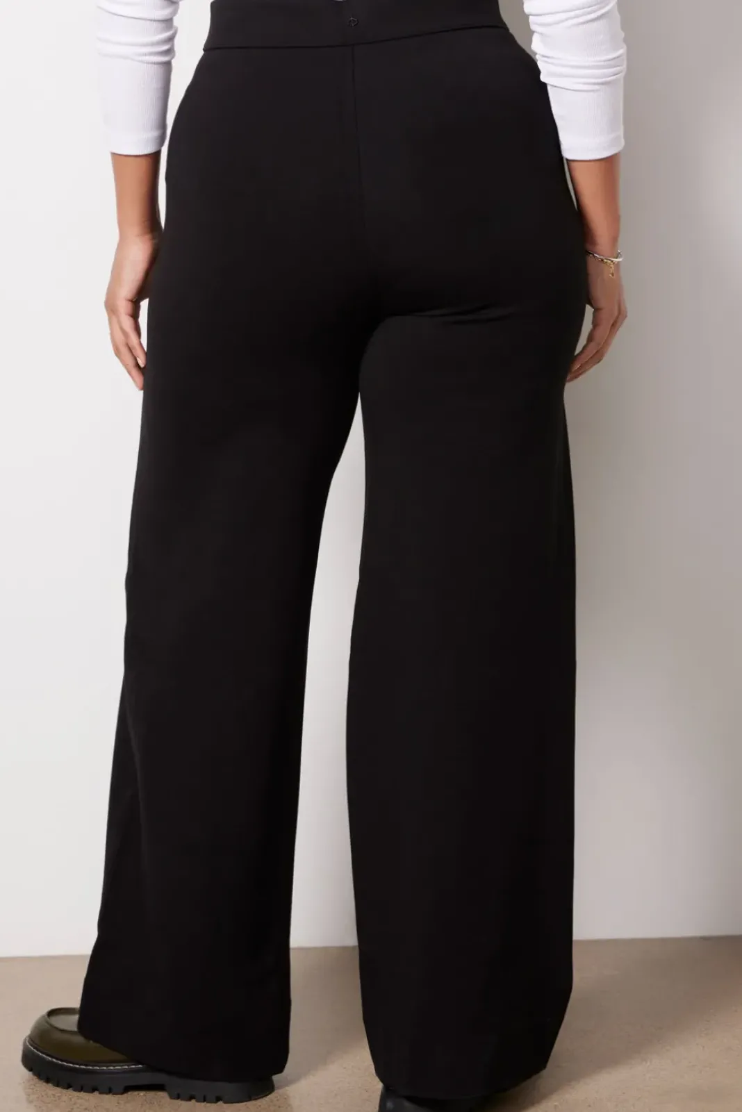 Pants & Leggings<RAG AND BONE Irina Ponte Wide Leg Pant Black