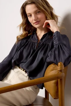 Tops & Tees<EMERSON FRY Isla Longsleeve Top Midnight