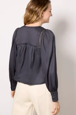 Tops & Tees<EMERSON FRY Isla Longsleeve Top Midnight