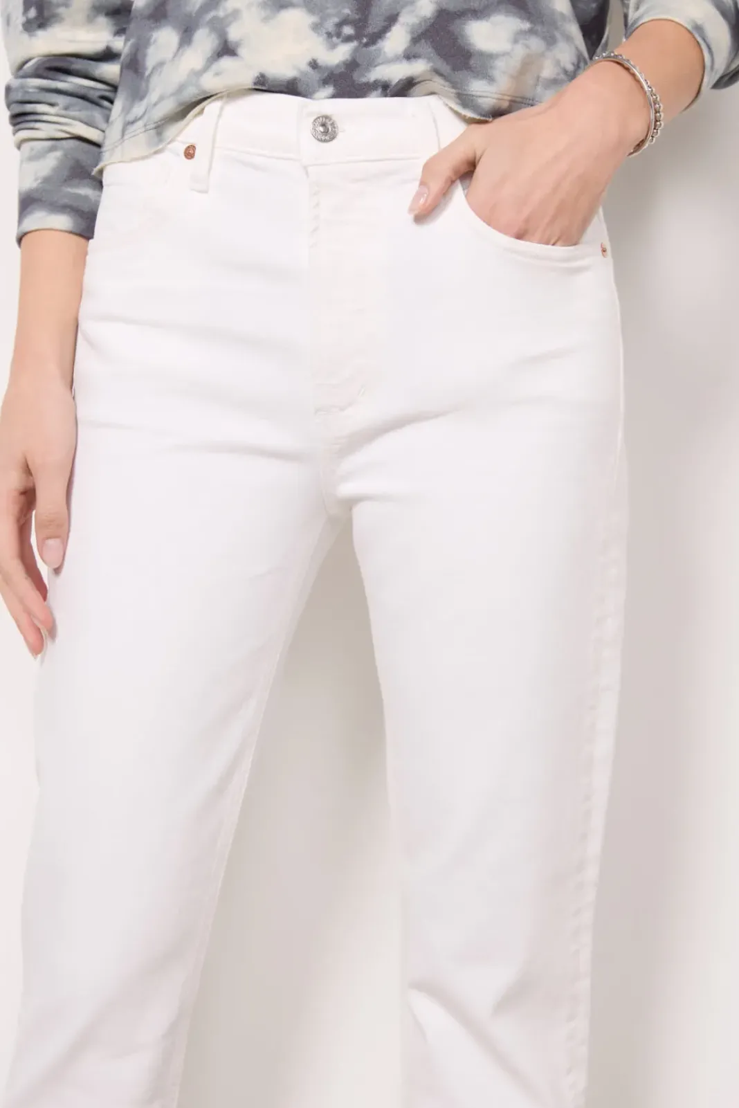 Jeans<CITIZENS OF HUMANITY Isola Straight Crop Wildflower