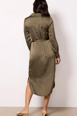 Dresses<EVEREVE Ivey Shirt Dress Olive