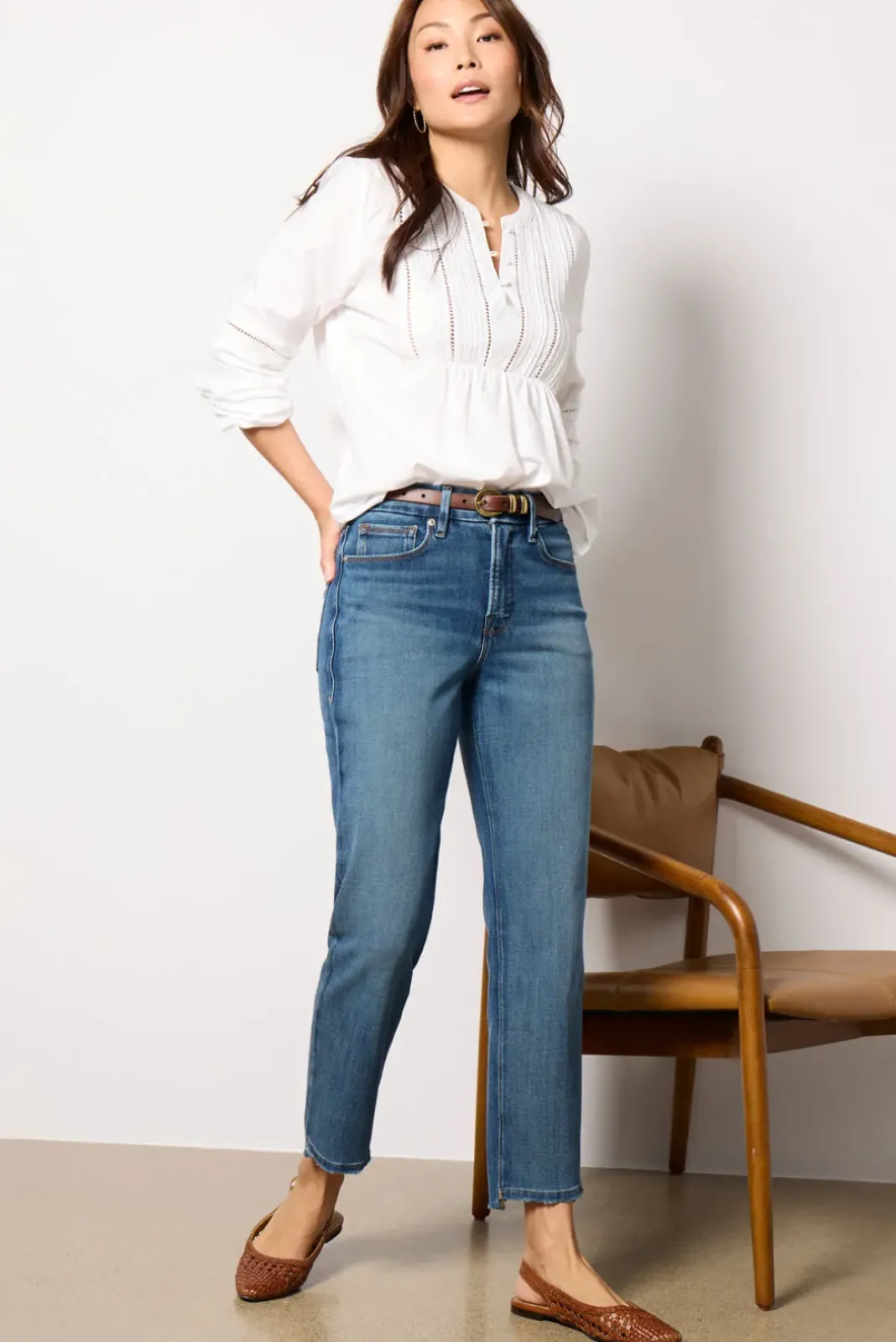 Tops & Tees<EVEREVE Jacqueline Lace Inset Blouse White
