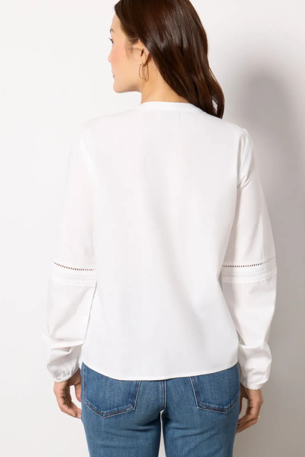 Tops & Tees<EVEREVE Jacqueline Lace Inset Blouse White