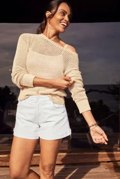 Shorts & Cutoffs<KUT FROM THE KLOTH Jane Long Short with Cuff Opticwhite