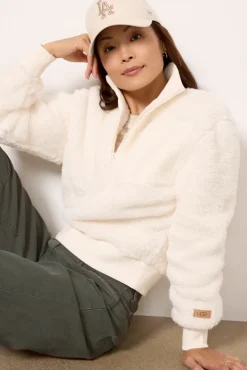 Blazers & Jackets<UGG Janeann Half Zip Cream