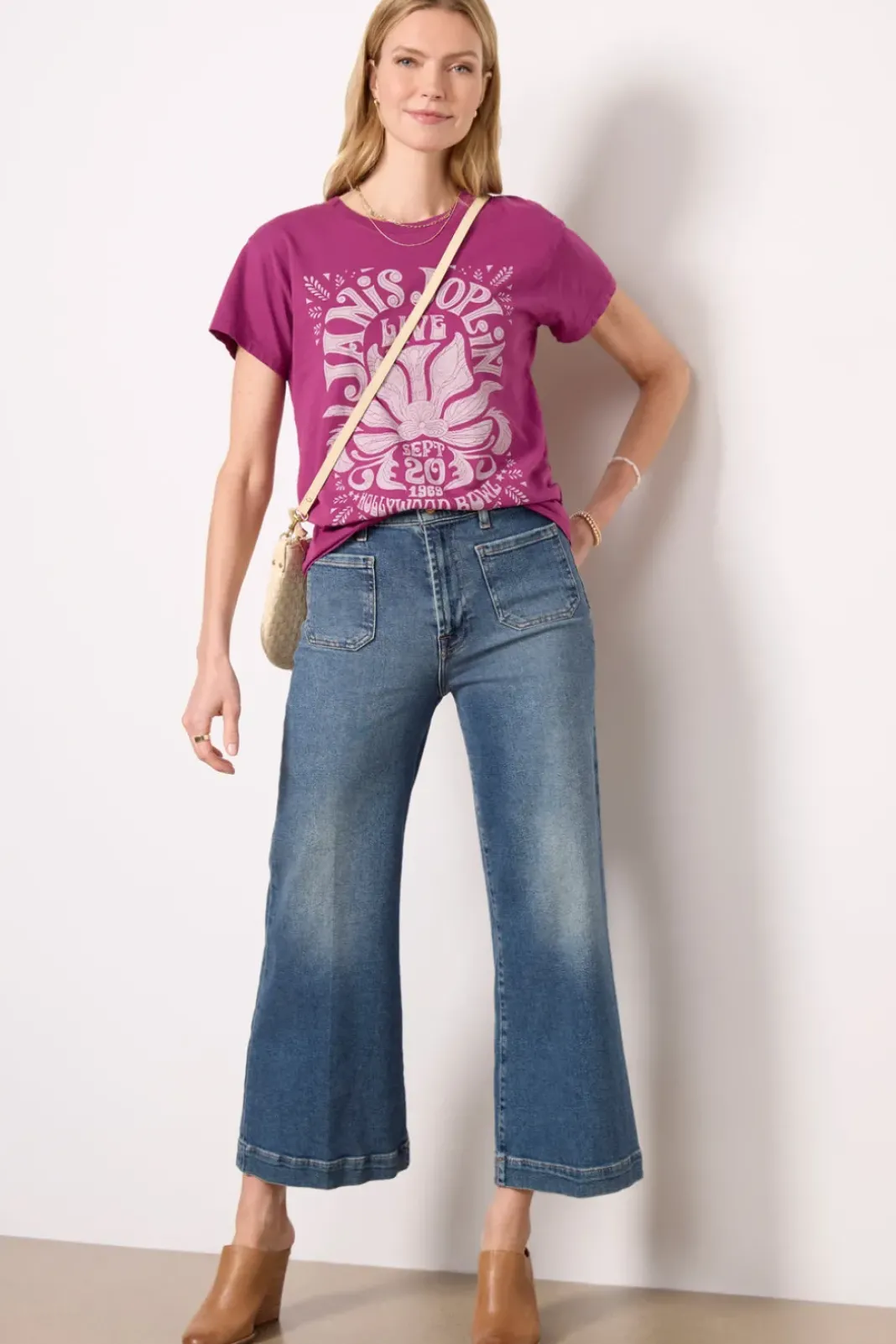 Tops & Tees<LETLUV Janis Joplin Tee Boysenberry