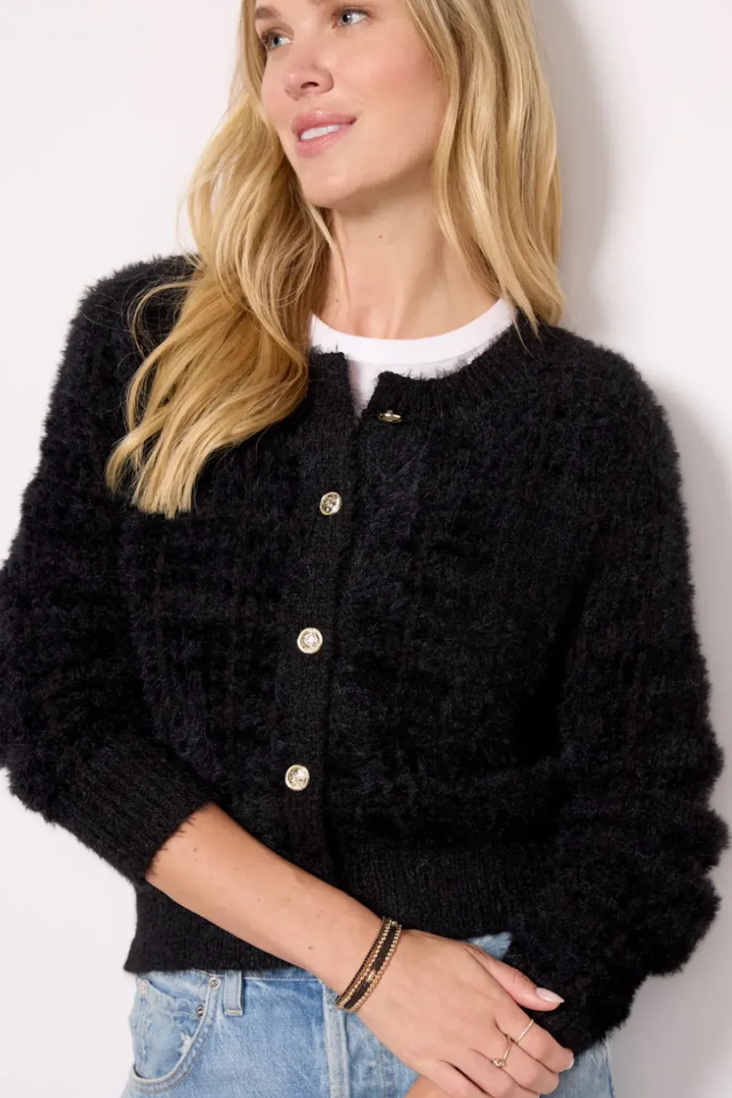 Sweaters<EVEREVE Janna Ladylike Black