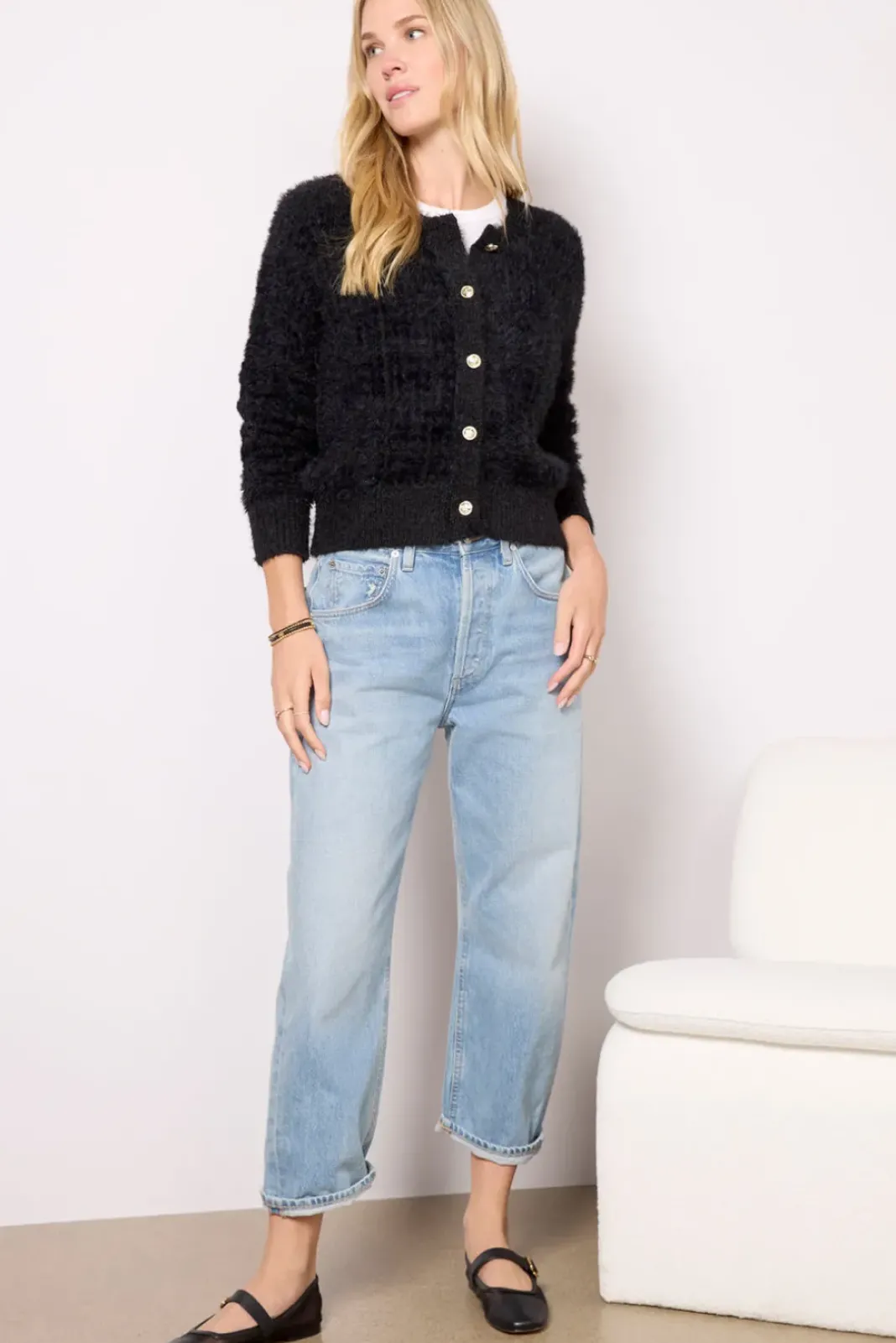 Sweaters<EVEREVE Janna Ladylike Black