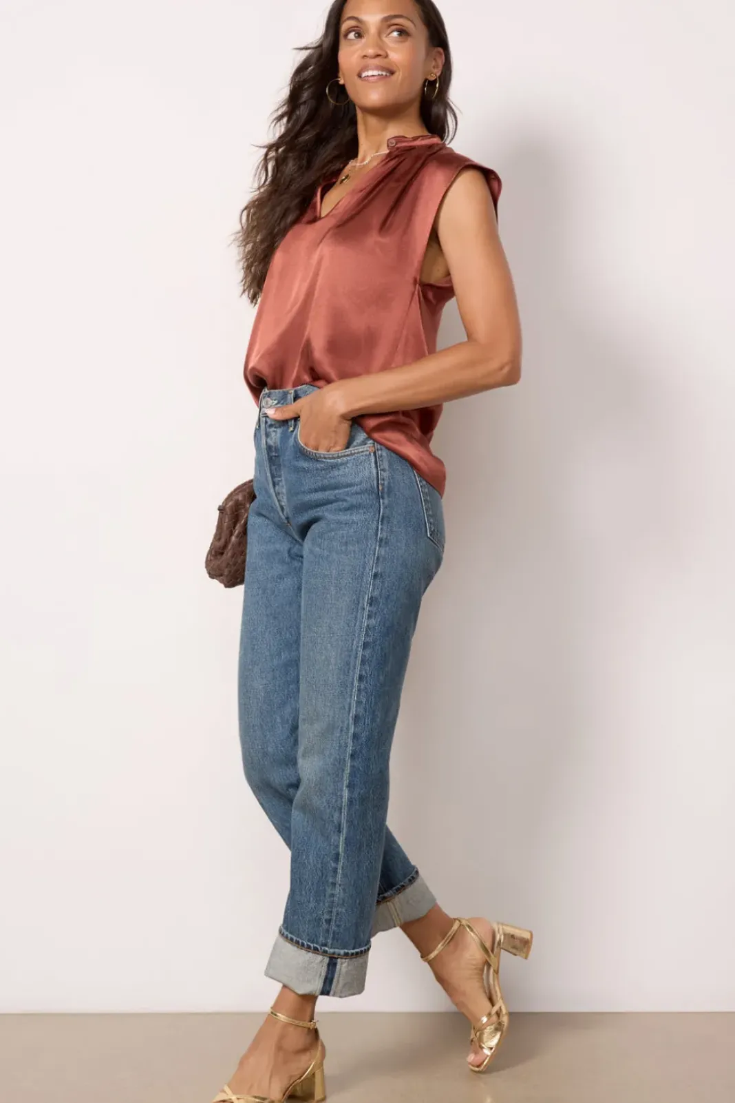 Tops & Tees<NATION LTD Jeanne Top Cinnamon