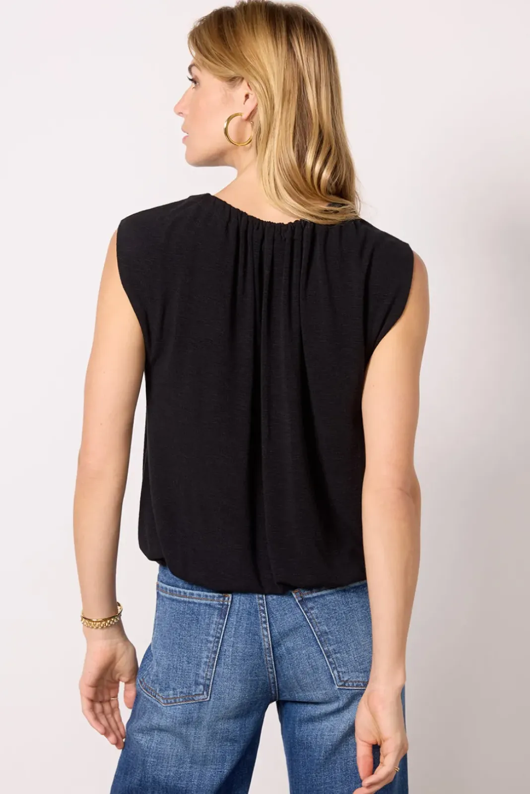 Tops & Tees<MICHAEL STARS Jen Gathered Top Black