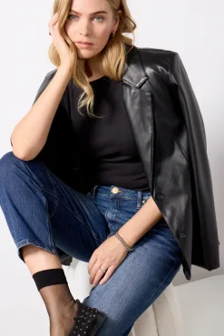 Tops & Tees<MICHAEL STARS Jenna Top Black
