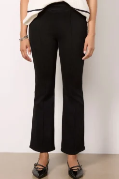 Pants & Leggings<FRAME Jetset Crop Mini Boot Pintuck Sheennoir