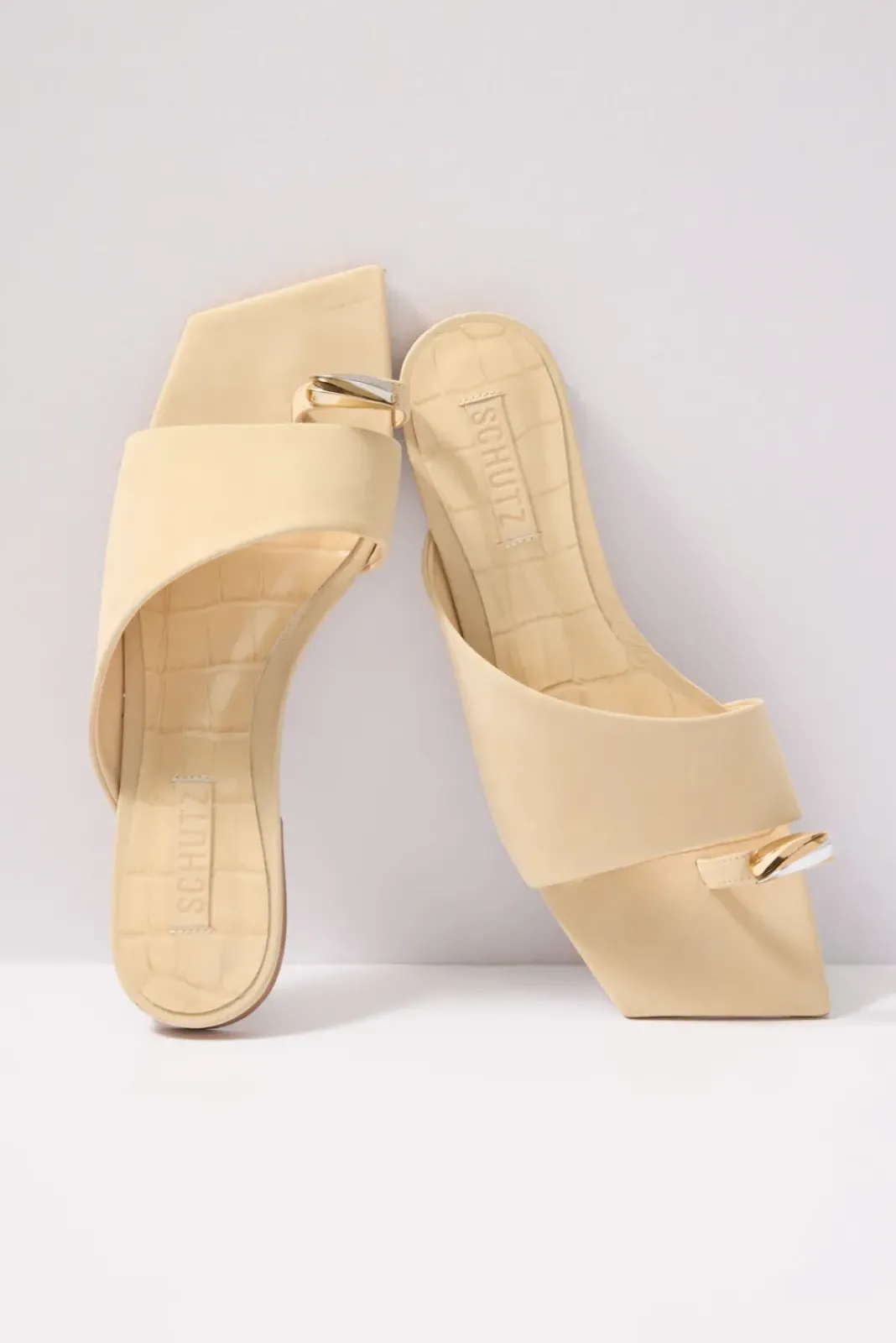Shoes<SCHUTZ Jodie Flat Natural