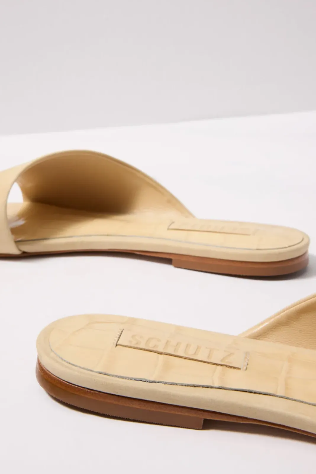 Shoes<SCHUTZ Jodie Flat Natural