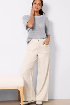 Pants & Leggings<EVEREVE Joelle Stretch Linen Trouser Barelybeige