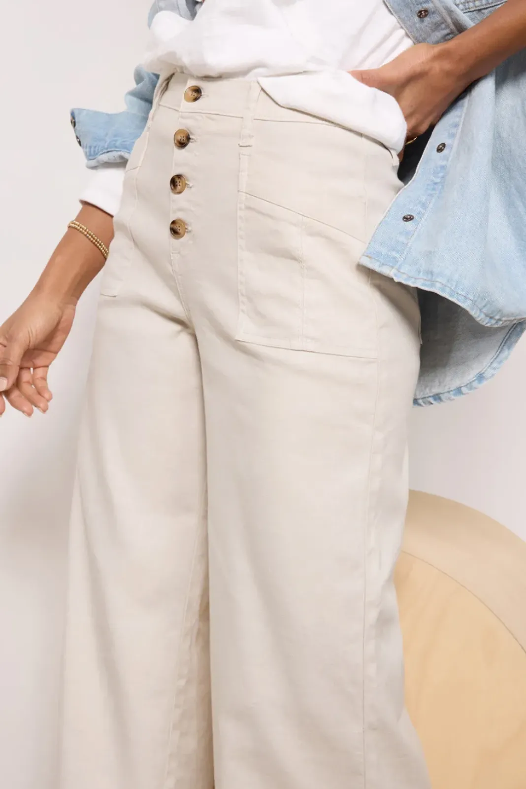 Pants & Leggings<EVEREVE Joelle Wide Leg Barelybeige