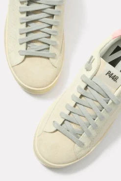 Shoes<P448 John Sneaker Beige/Coral