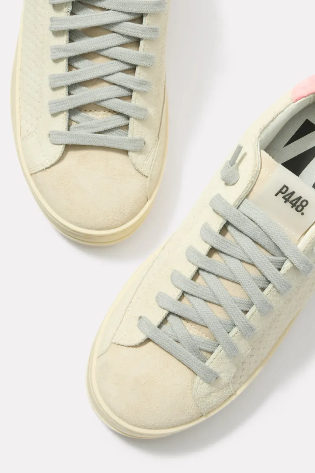 Shoes<P448 John Sneaker Beige/Coral