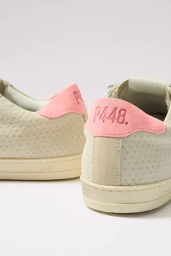 Shoes<P448 John Sneaker Beige/Coral