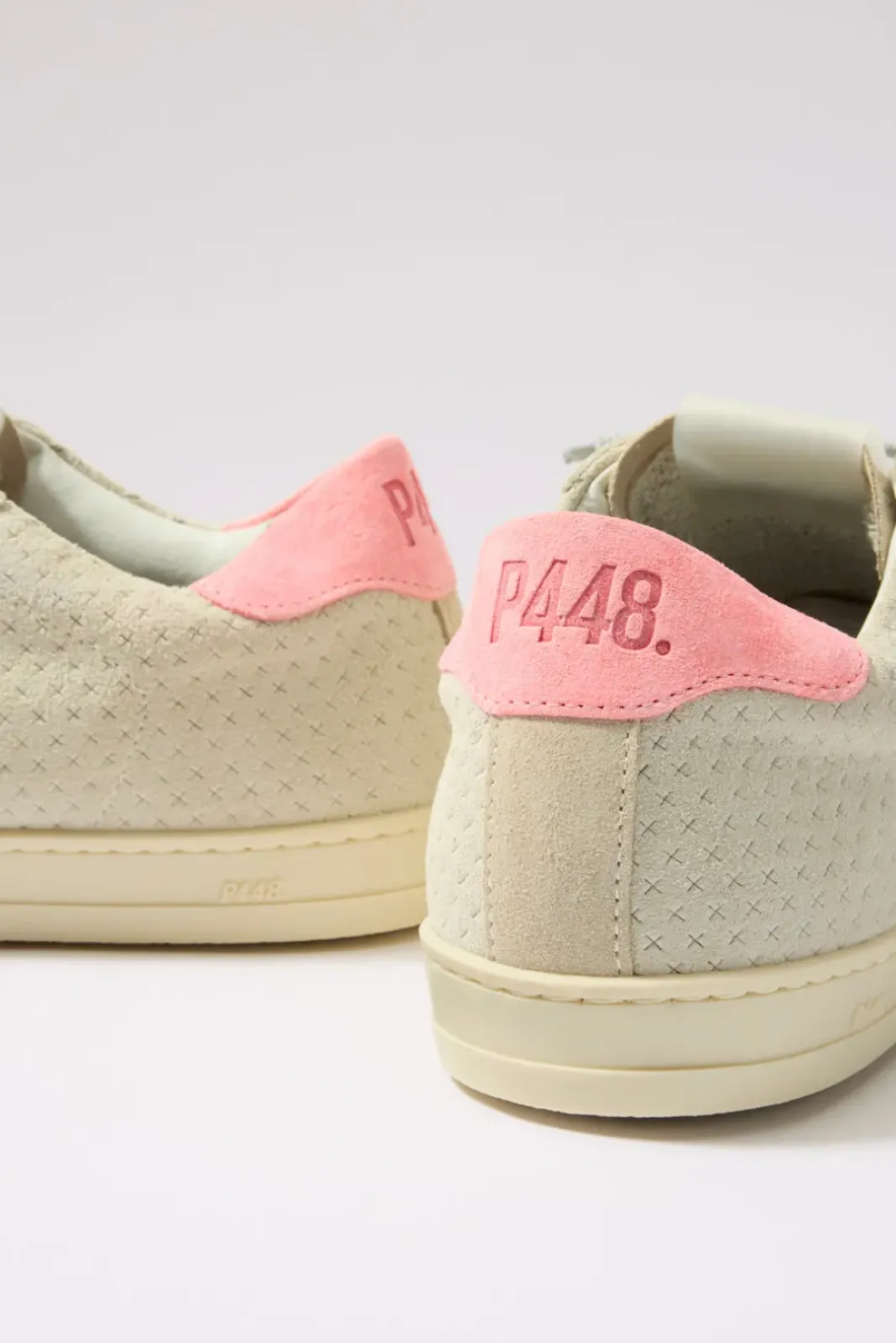 Shoes<P448 John Sneaker Beige/Coral