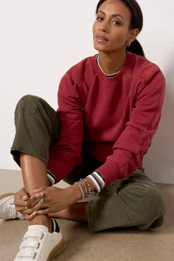 Sweatshirts<EVEREVE Jojo Seamed Sweatshirt Red
