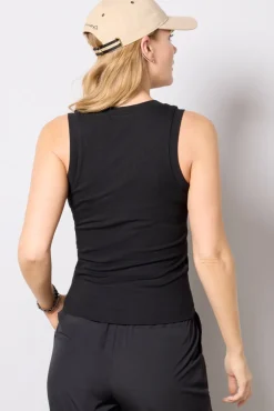 Matching Sets|Tops & Tees<LNA Jones Rib Tank Black