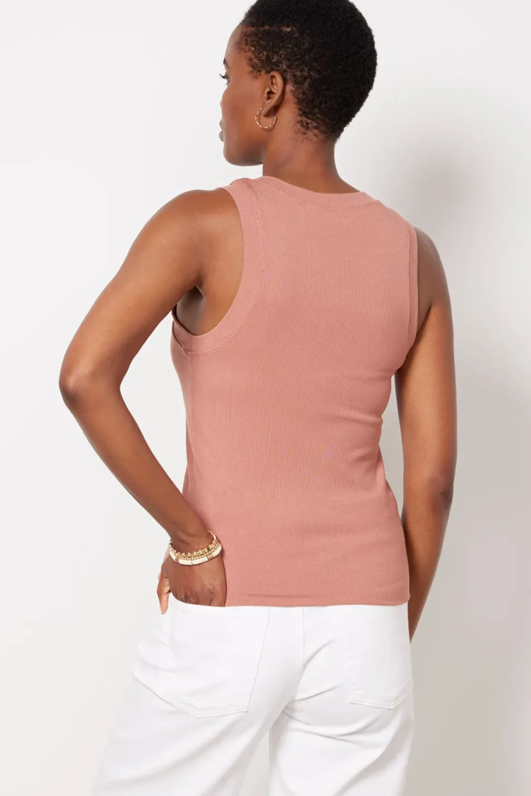 Tops & Tees<LNA Jones Rib Tank Bronze