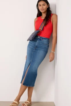 Tops & Tees<LNA Jones Rib Tank Poppy