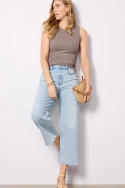 Tops & Tees<LNA Jones Rib Tank Cocoa