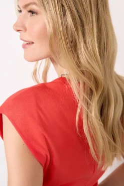 Tops & Tees<MICHAEL STARS Joni Crew Neck Top Cherry