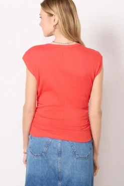 Tops & Tees<MICHAEL STARS Joni Crew Neck Top Cherry