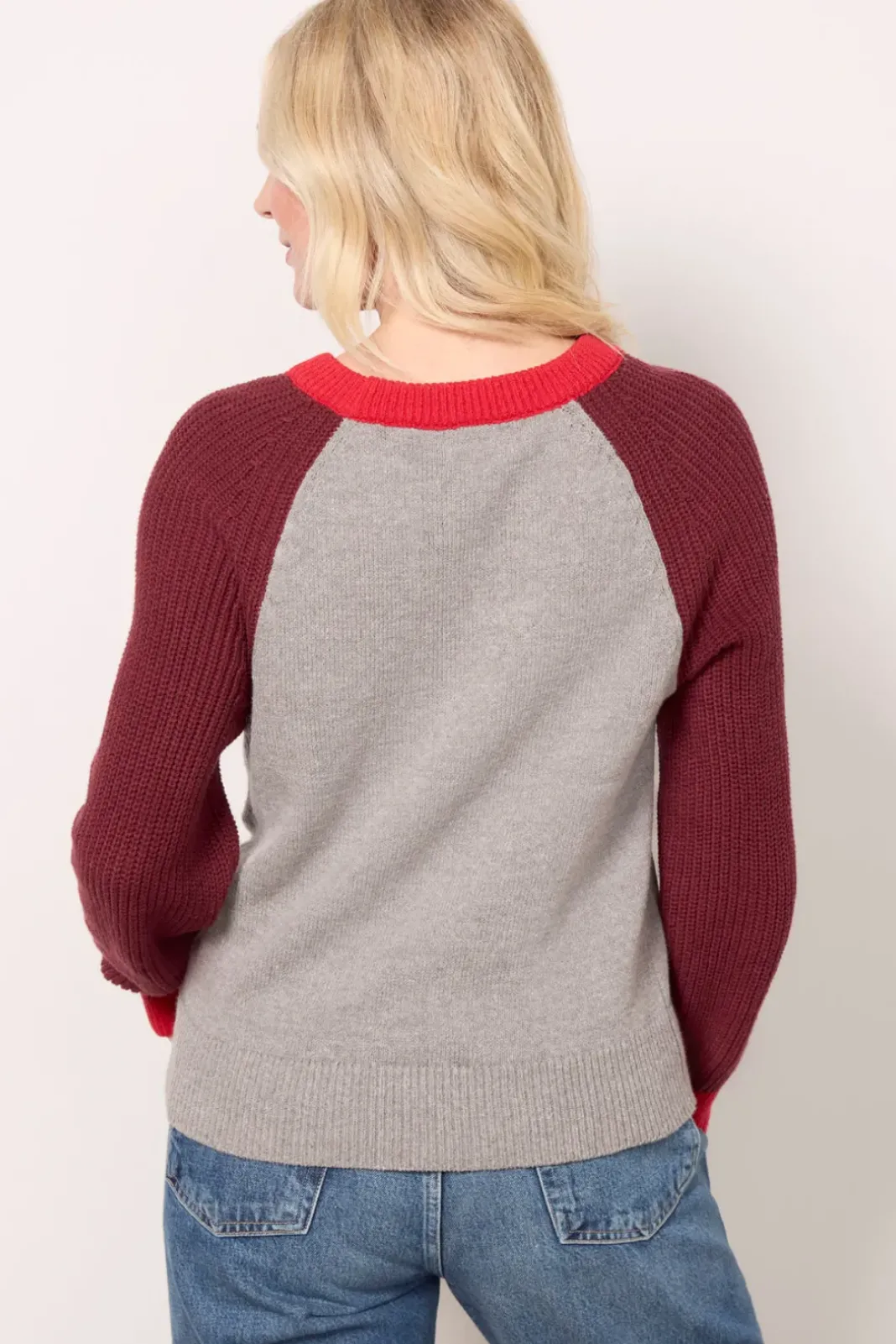 Sweaters<EVEREVE Jordan Pullover Burgundy/Grey