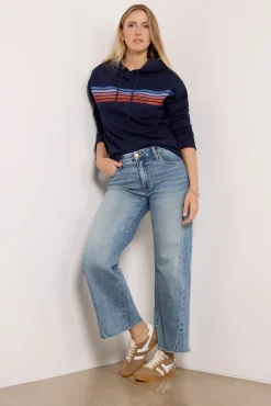 Sweatshirts<EVEREVE Jordyn Stripe Hoodie Navy